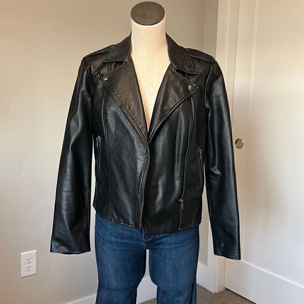 BB Dakota Faux Leather Biker Jacket-NWOT
